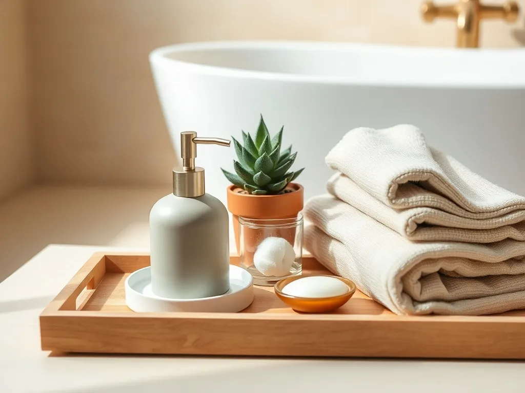 Beżowa łazienka – jakie dodatki?