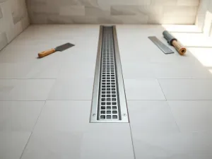 Jak położyć płytki pod prysznicem z odpływem liniowym?