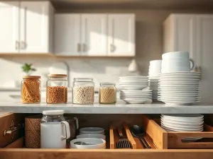 Jak zorganizować szafki w kuchni?