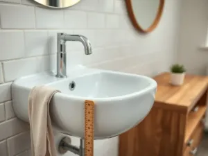 Na jakiej wysokości umywalka w łazience?