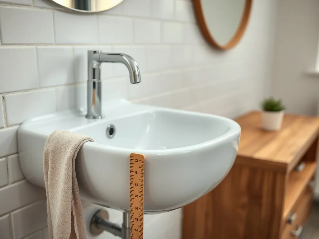 Na jakiej wysokości umywalka w łazience?